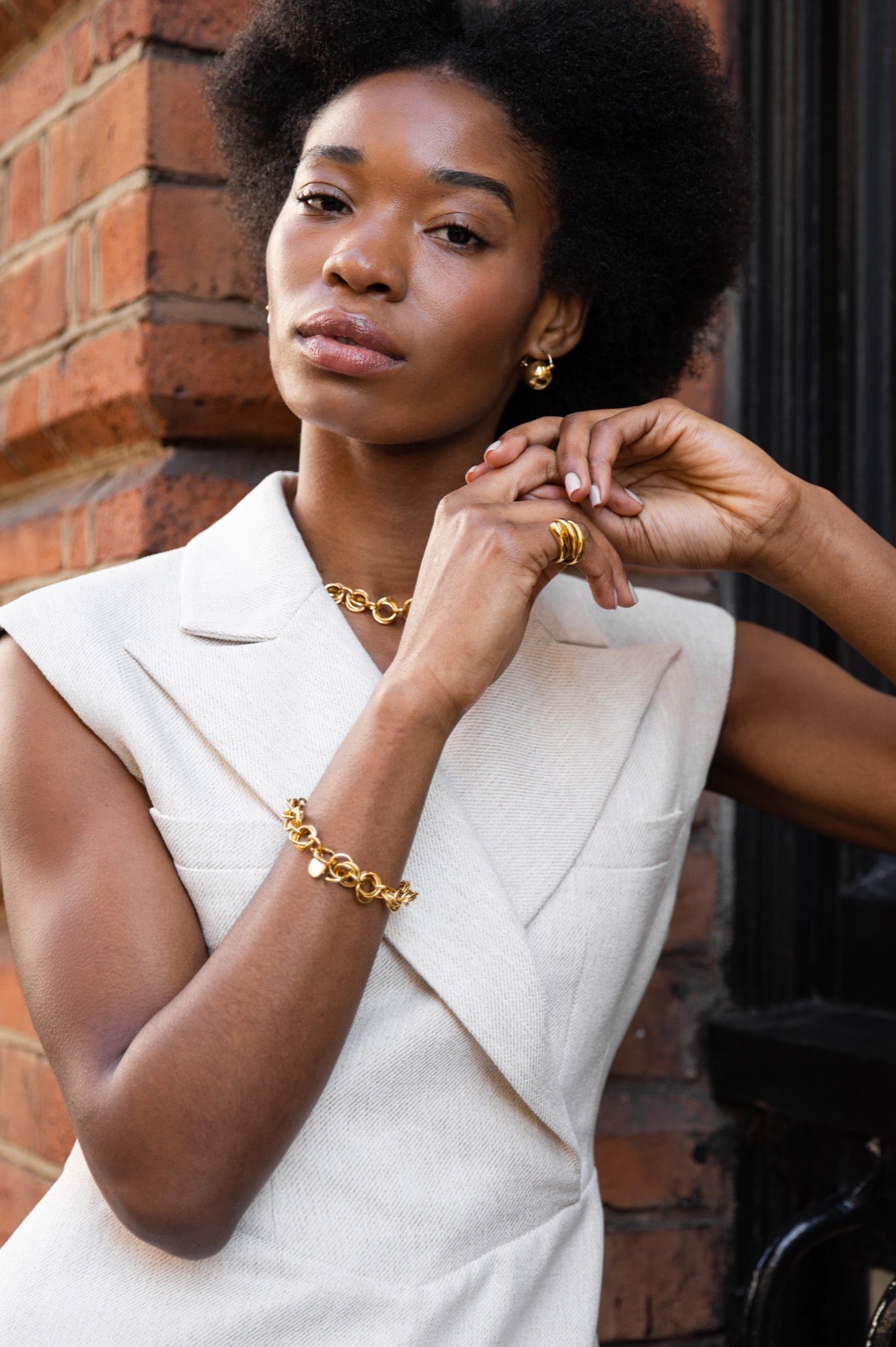 The Pantheon Gold Earrings
